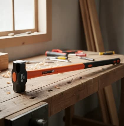 Combo Acero 10 Lbs. Mango Largo Fibra Vidrio4