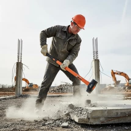 Combo Acero 6 Lbs. Mango Largo Fibra Vidrio7