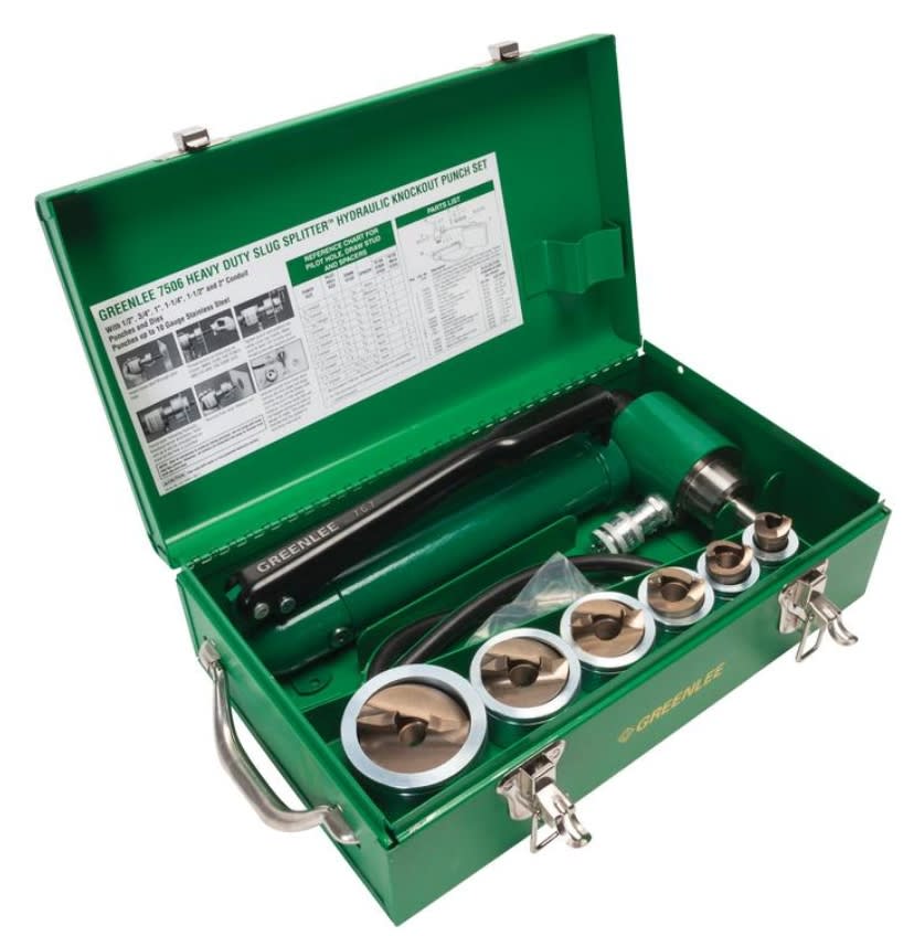 Juego de Sacabocados Hidráulico 1/2'' - 2'' Inoxidable (7506)2