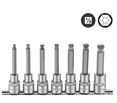 Juego Dados Hexagonales Allen 5-12mm 7 Piezas L/bola (4076)2