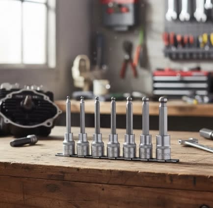 Juego Dados Hexagonales Allen 5-12mm 7 Piezas L/bola (4076)3