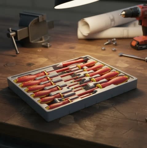 Juego de Destornilladores Aislados 1000v 7(-) 4(+) 1(t) (2125N)5