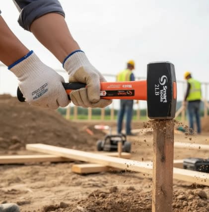 Combo Acero 2 Lbs. Mango Corto Fibra Vidrio3