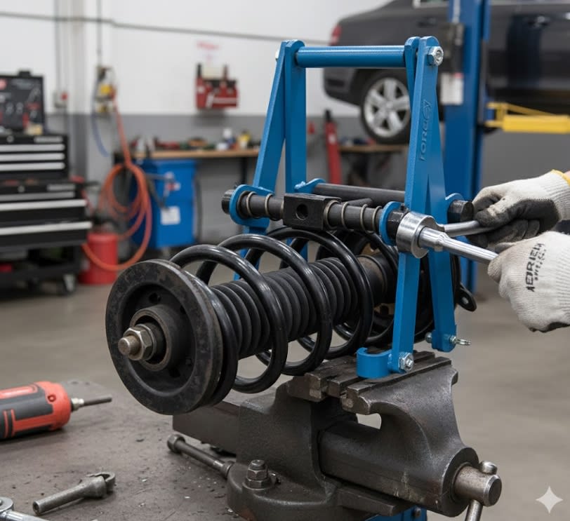 COMPRESOR DE RESORTES DE ESPIRAL DE 4'' A 8''  DIAMETRO EXTERIOR (62702)3