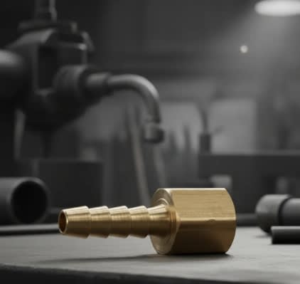 Conector Latón De Manguera 1/4'' H.h 1/4'' Npt (605)3