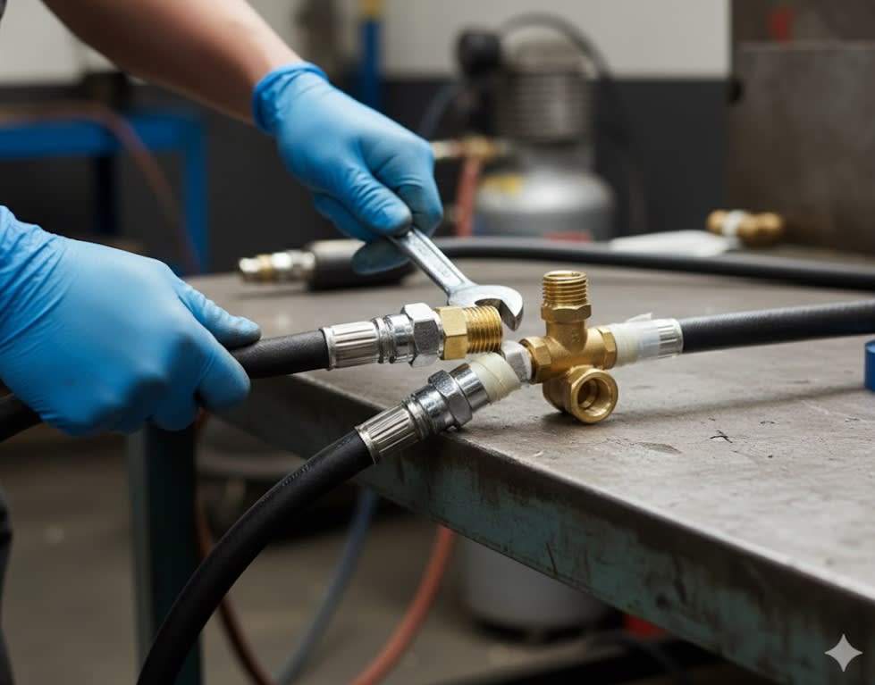 Conector De Latón Macho 1/4'' X 1/4'' Npt (646)4