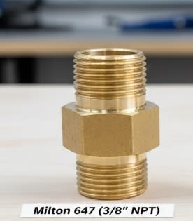 Conector De Latón Macho 3/8'' X 3/8'' Npt (647)2