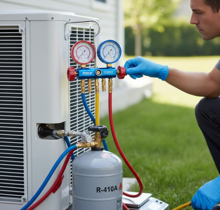 Manómetro  Latón Y Colector De Refrigeración (9g4106)4