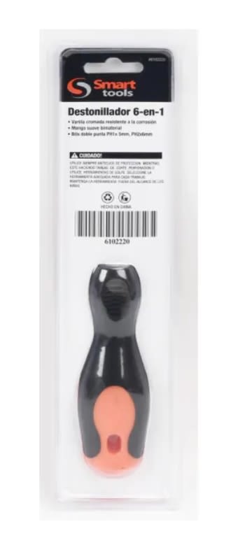 DESTORNILLADOR DE PUNTAS INTERCAMBIABLES CON 6 PUNTAS DIFERENTES (6102220)2