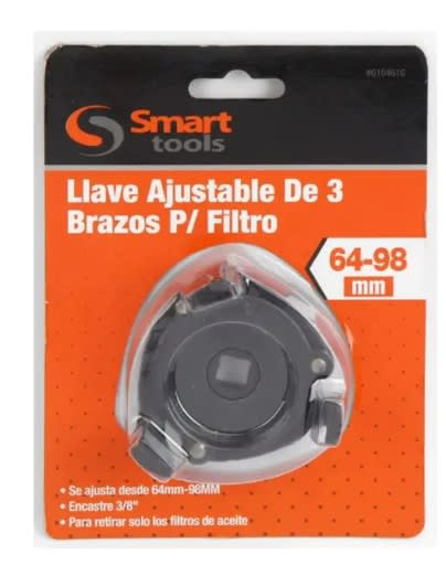 LLAVE EXTRACTORA DE FILTROS (AJUSTABLE) DE 3 PATAS PLANAS 64-96MM1