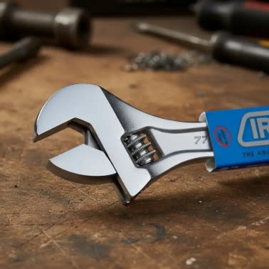 LLAVE FRANCESA CROMADA DE  6''  IREGA (77/CE)3