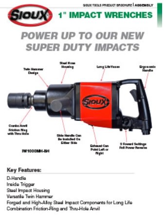 LLAVE IMPACTO NEUMATICA 1'' INDUSTRIAL ANVIL 6'' (IW100-8H6)1