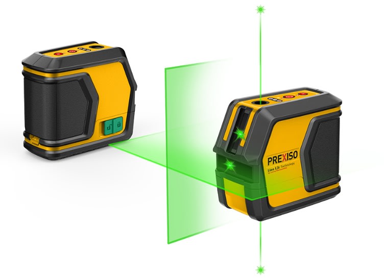 NIVEL LASER 2 LINEAS Y PUNTOS DE 25 MTS LASER VERDE  (P2LC15G)2