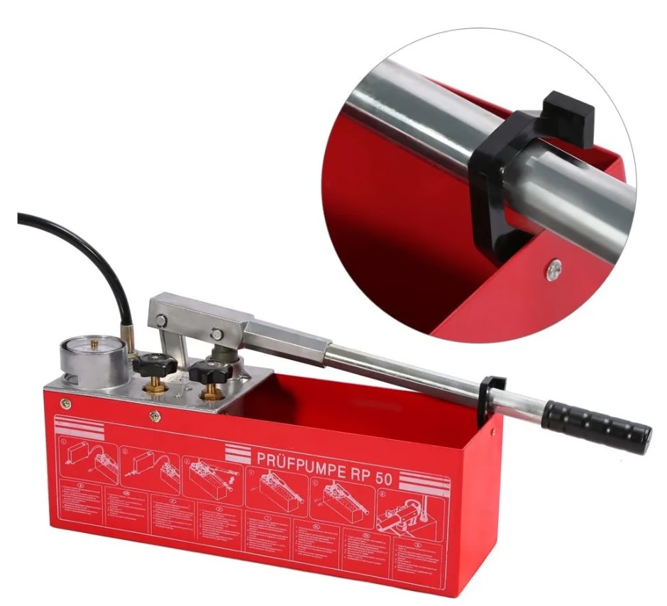 Bomba Manual Prueba De Presión Hidráulica 0-60bar 45 Ml/min (RP-50)2