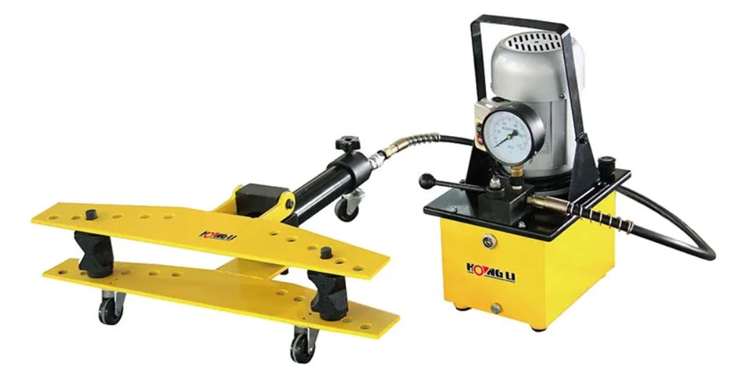 DOBLADORA DE CAÑERIA 1/2''-2'' + BOMBA HIDRAULICA ELECTRICA (HHW-2D)3