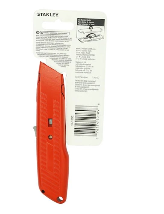 Estilete Retráctil Trapezoidal 18mm (10-189c)10