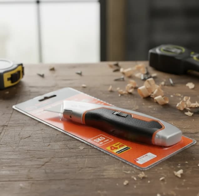 Cuchillo Retractil Mango Aluminio/fibra6