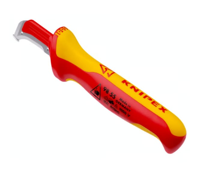 Cuchillo Pelacable Punta Chata 1000v. (9855)2