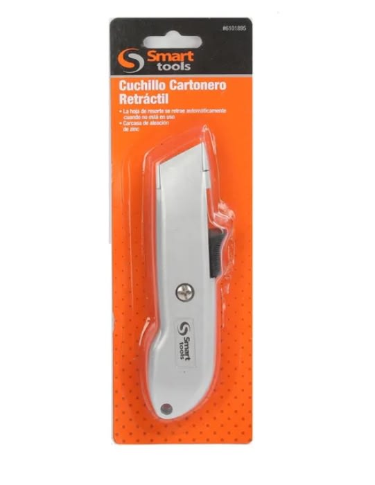 CUCHILLO RETRACTIL ERGONOMICO CON 5 CUCHILLAS INCLUIDAS (6101905)2