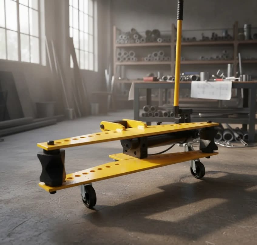 Dobladora  De Cañería Hidráulica 1/2''- 4'' Con Ruedas5