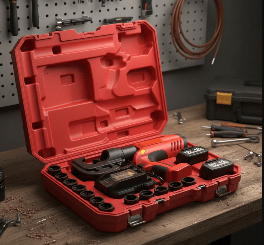 CRIMPEADORA HIDRAULICA INALAMBRICA 12 TONELDAS,  DE 16 A 400 MM  (EG-400)3