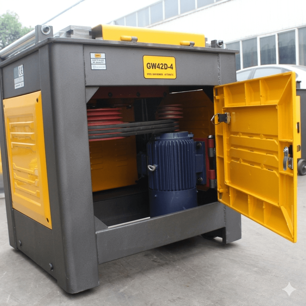 Maquina Dobladora Fierros Construcción 6 A 36/42 Mm 380v, 3.0 Kw GW42D-45