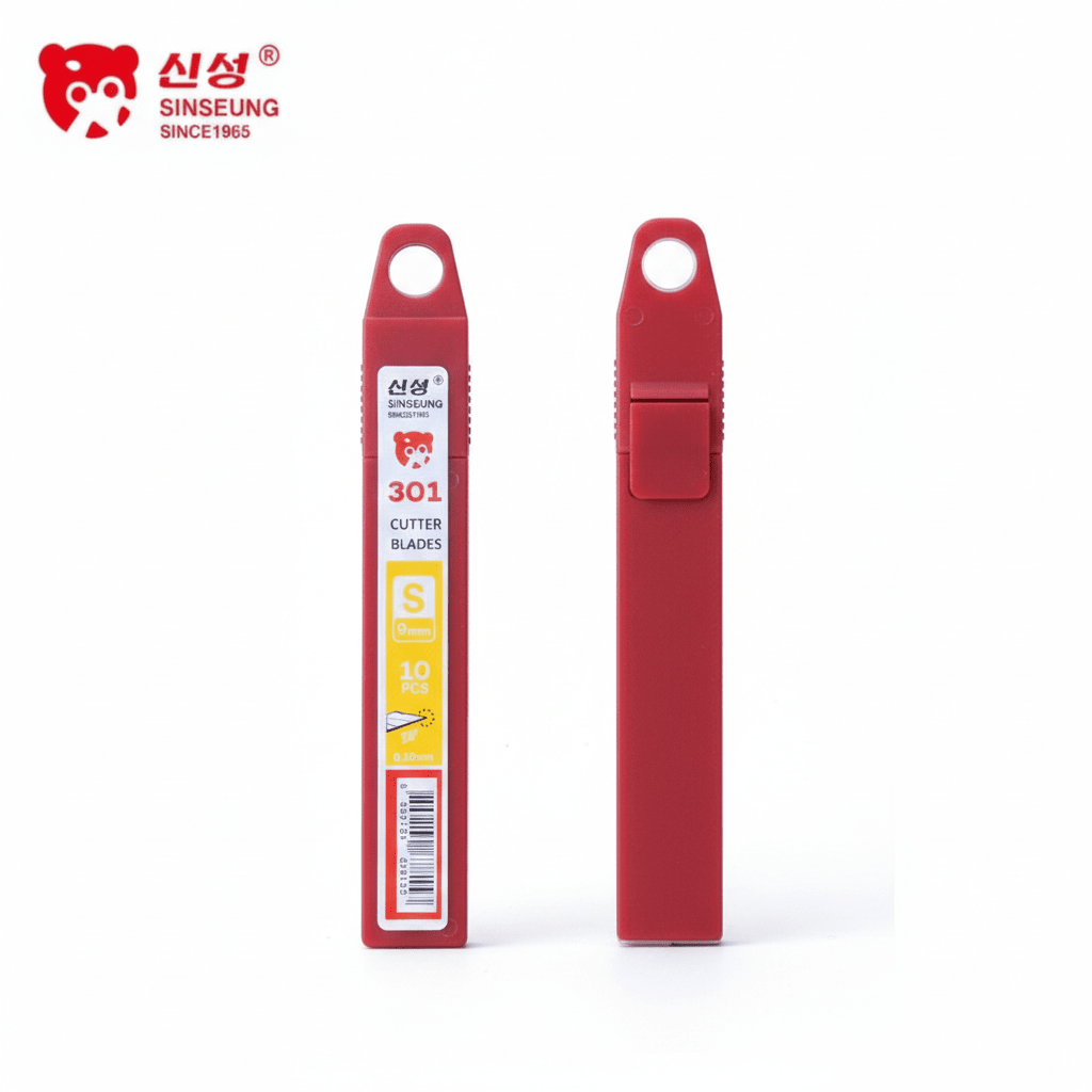 REPUESTOS CUCHILLO CORTANTE CUTTER 30° DE 9 MM PACK 10 UNIDADES, SINSEUNG KOREA2