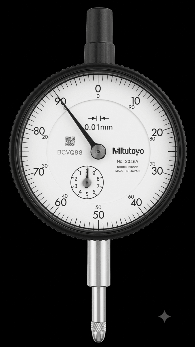 RELOJ COMPARADOR ANALOGICO ESTANDAR  0,01 MM/RANGO 10 MM (2046A) MITUTOYO2