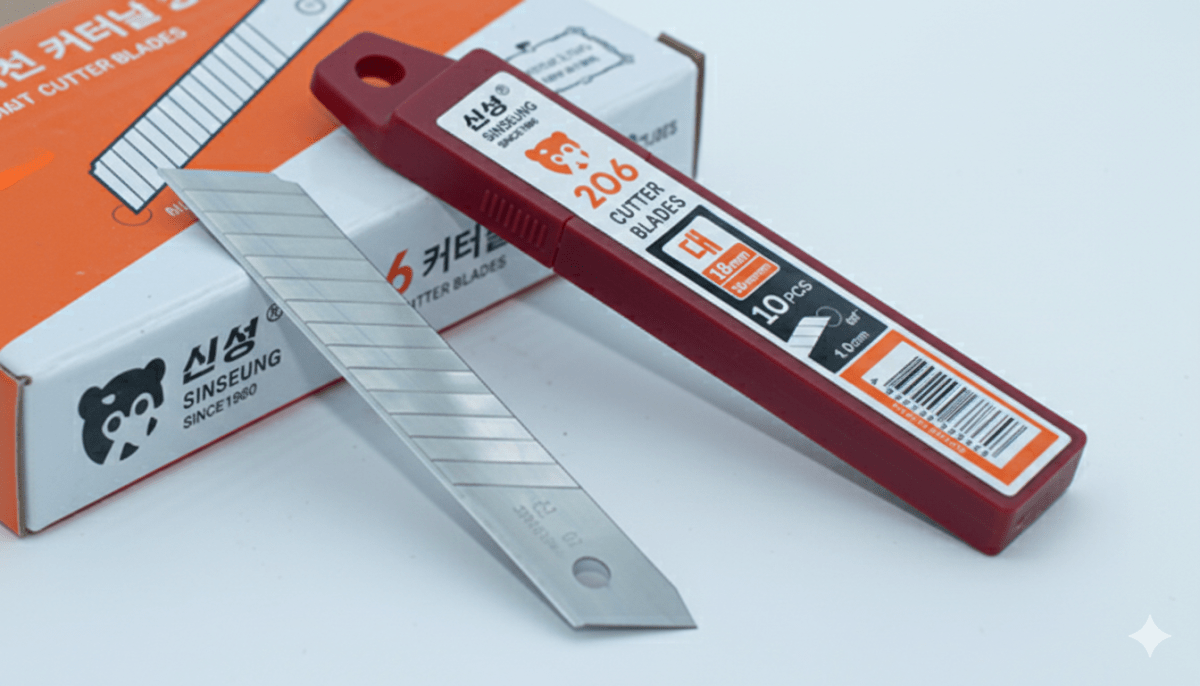 PEPUESTOS CUTTER 60° DE 18 MM PACK 10UN, L206 SINSEUNG KOREA4