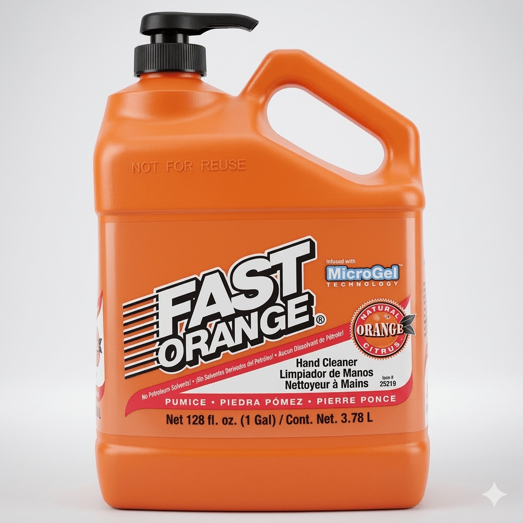 LIMPIADOR FAST ORANGE BOTELLA DE 1 GALON PARA MECANICOS (25218)1