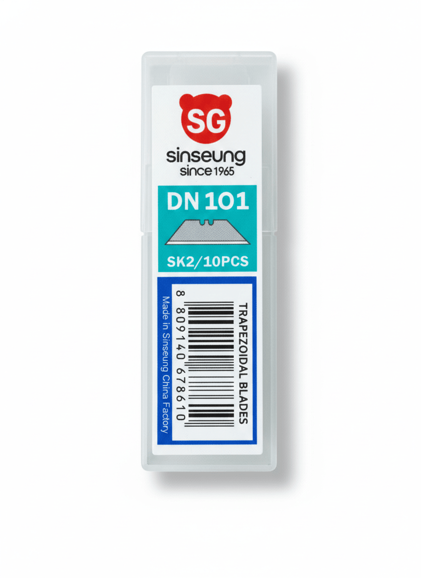 REPUESTO PARA CUCHILLO CUTTER CARTONERO DN101 , PACK X 10 UNIDADES , SINSEUNG KOREA2