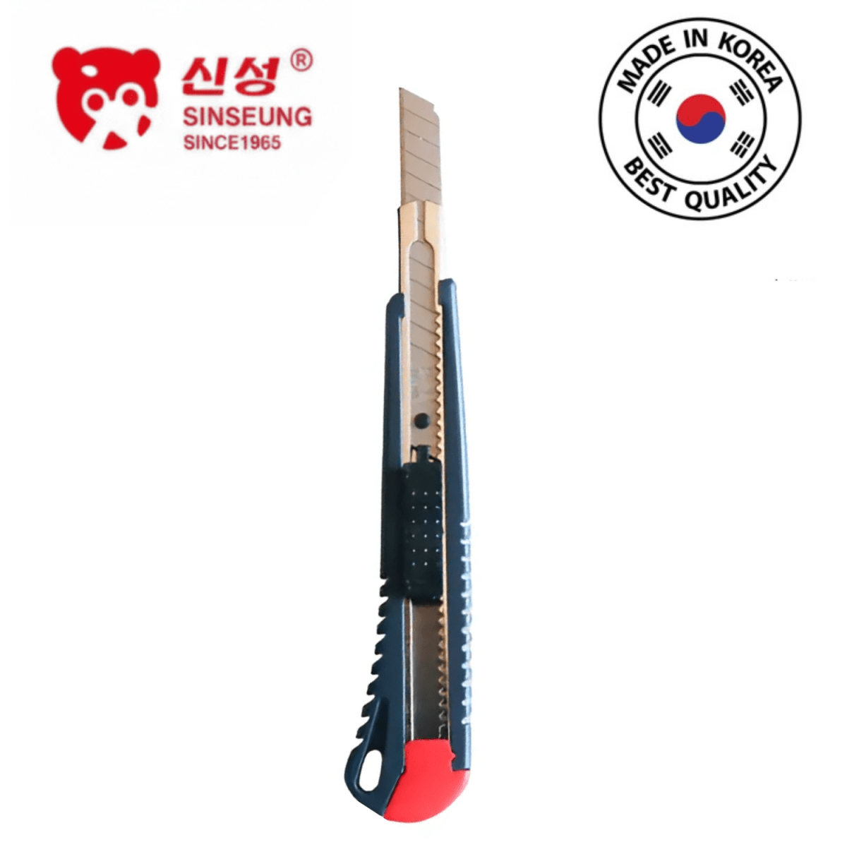 CUCHILLO CORTANTE CUTTER DE PLASTICO ABS HOJA DE 9 MM, S502, SINSEUNG KOREA1
