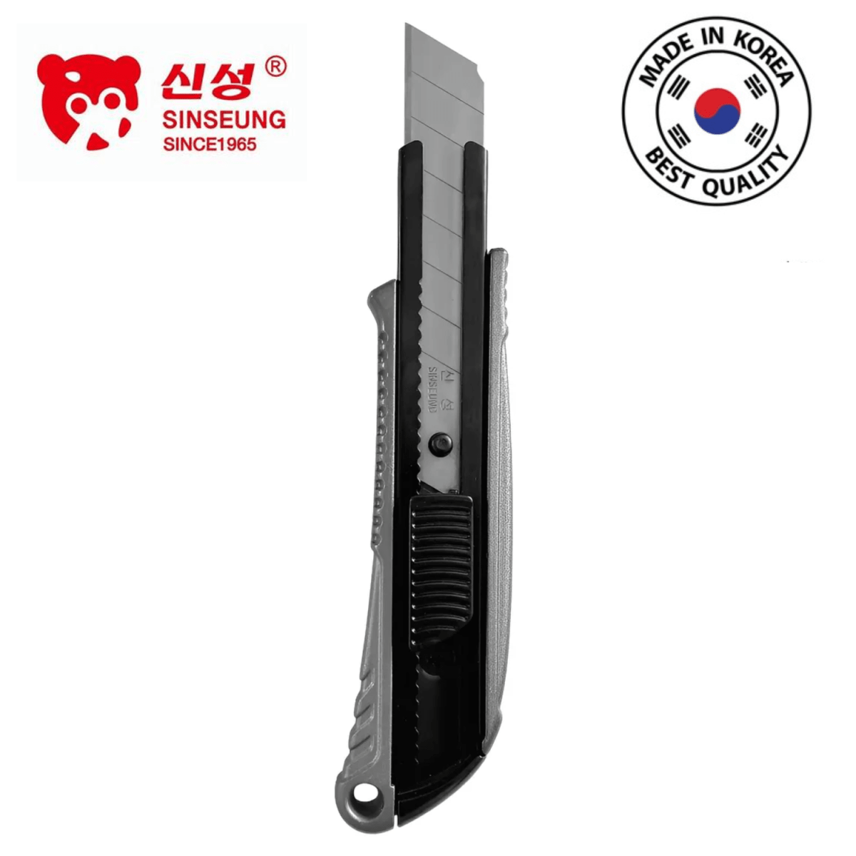 CUCHILLO CORTANTE CUTTER PROFESIONAL DE ALUMINIO 18MM (HEAVY DUTY) L704, SINSEUNG KOREA1