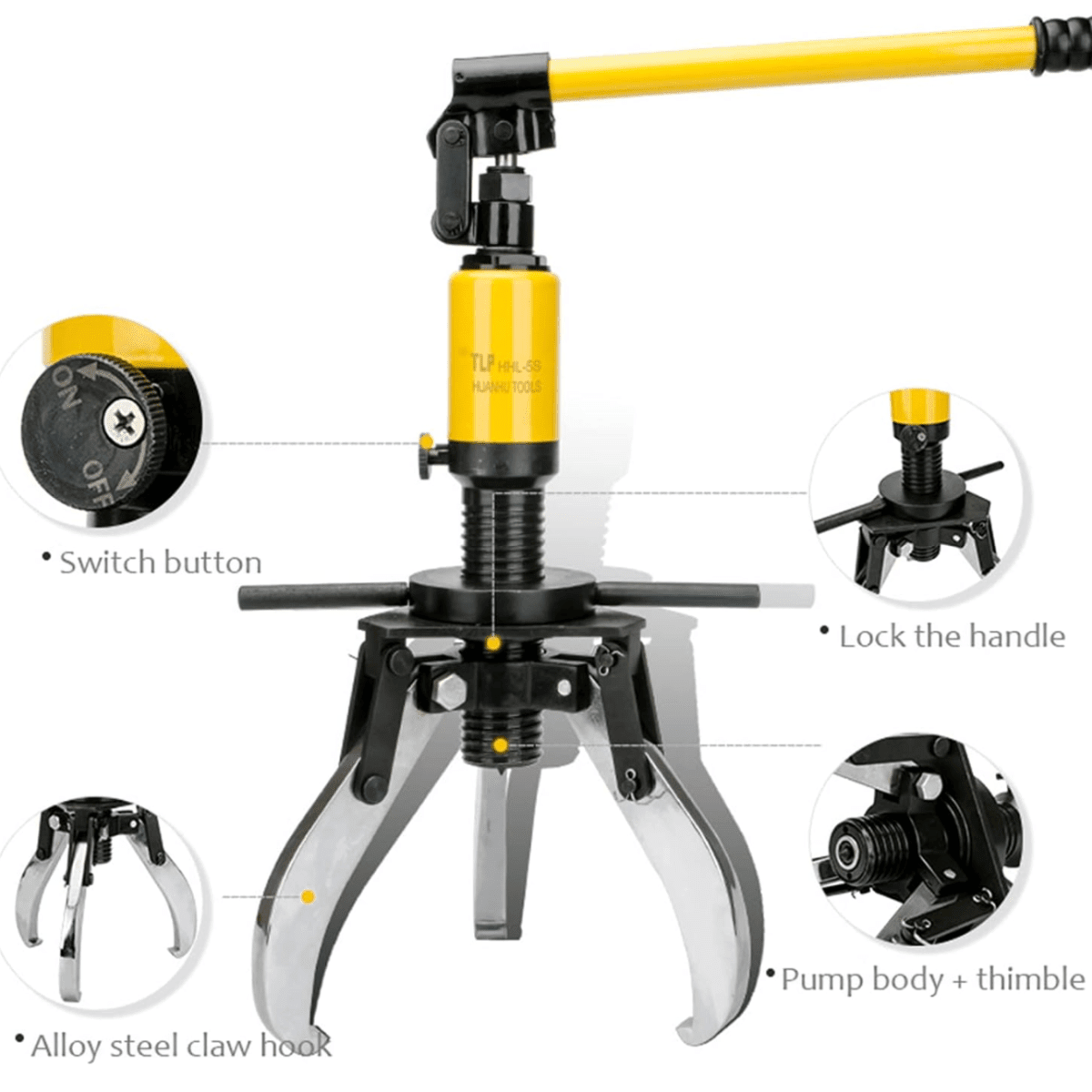 Extractor Hidráulico 50 Toneladas 200-500 Mm (hhl-50)2