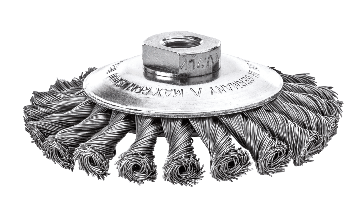 GRATA COPA PLANA DE 4'' AC. TRENZADO M14 DE 0.50MM (471.257)2