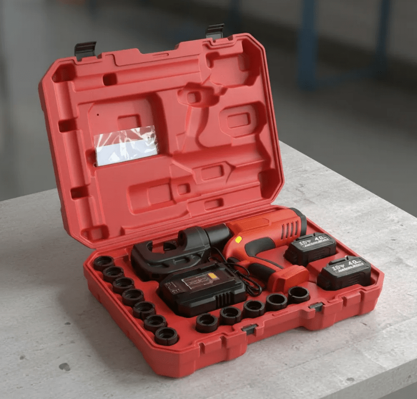 CRIMPEADORA HIDRAULICA INALAMBRICA 12 TONELDAS,  DE 16 A 400 MM  (EG-400)4