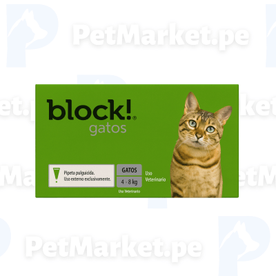 Pipeta Block Gatos de 4 - 8kg