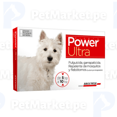 Pipeta Antipulgas Power Ultra Perro de 5 a 10kg