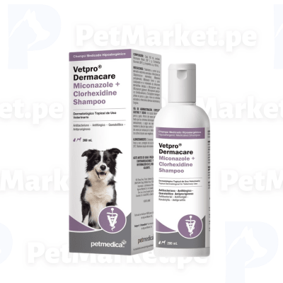 Shampoo Vetpro Dermacare Miconazole+Clorhexidine 200ml1