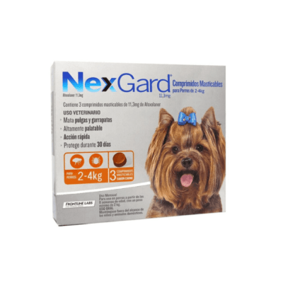 NEXGARD 2 a 4kg 3 tableta