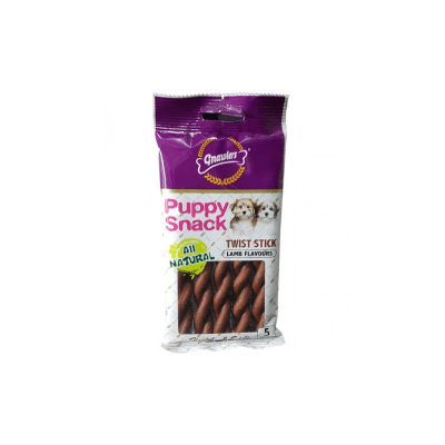 PUPPY SNACK TWIST STICK LAMB 5 unidades
