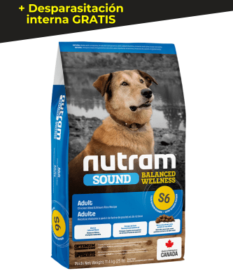 NUTRAM S6 Sound Adult Dog 11.4 kg - Adulto