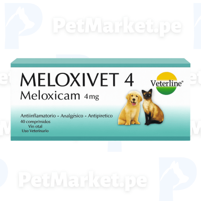 Meloxivet Analgesico Antiflamatorio  4mg x 40 comprimidos1