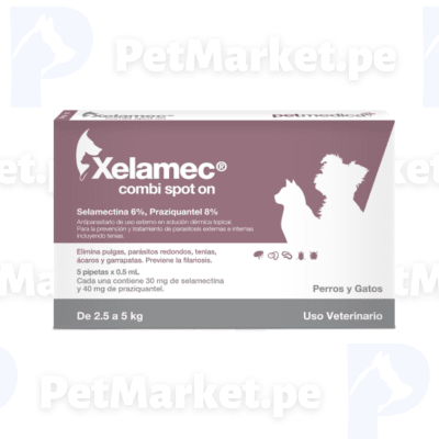 Pipeta Xelamec Combi x 0.50 ml de 2.5 kg a 5 kg. x und