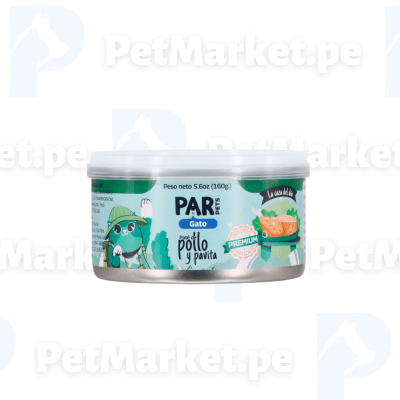Par Pets gato paté de pollo y pavita 160g1