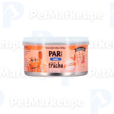 Par Pets gato paté de trucha 160g