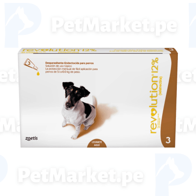 Revolution Antipulga para Perro 12% (5.1 a 10kg) 1 unidad1