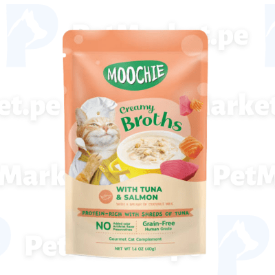Moochie – Paté Caldo cremoso de Atún y Salmón – 40G