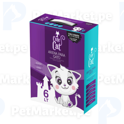 CUTE CAT Carbon Activado 6L