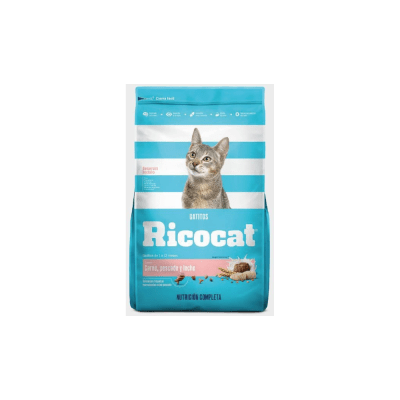RICOCAT Gatitos Carne Pescado y Leche 9kg1